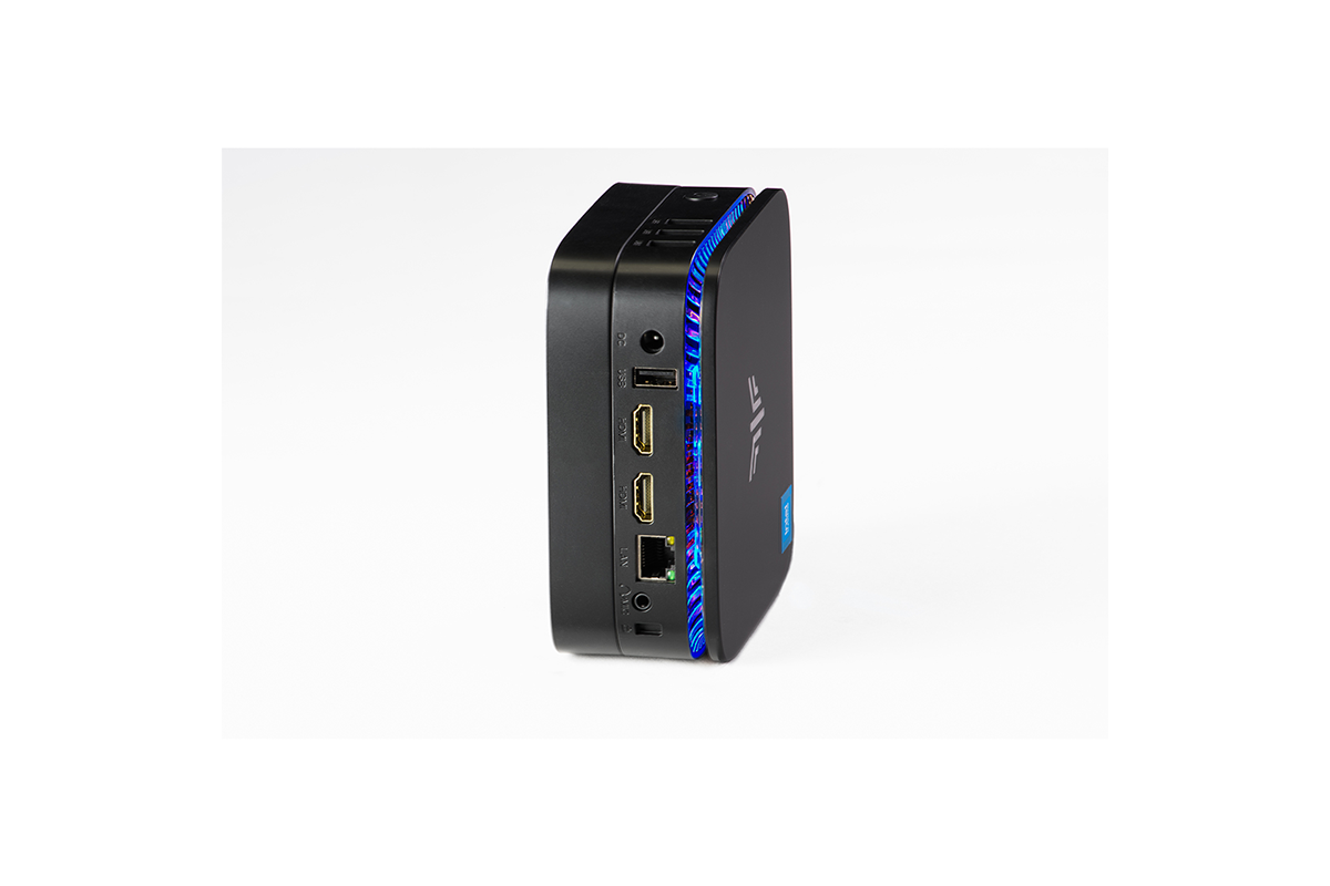 Broonbee Nano Mini PC | Celeron N5105 | 500GB NVMe SSD High Speed | 16GB DDR4 RAM | Blue RGB Beleuchtung | Ultra Kompakt Design | Silent Betrieb | High Performance